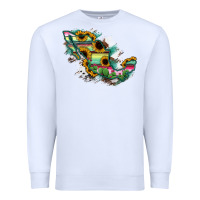 White Guerrero Mexico Sunflower Map Premium Sweatshirt - RanaPortraitStore