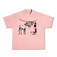 Salmon Banksy Zebra Urban Heavy Tee - artisFamous