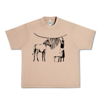Burro Banksy Zebra Urban Heavy Tee - artisFamous