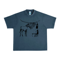 Midnight Navy Banksy Zebra Urban Heavy Tee - artisFamous