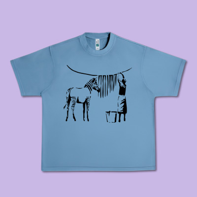 Banksy Zebra Urban Heavy Tee Designed By Artisfamous