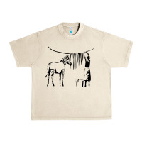 Sandshell Banksy Zebra Urban Heavy Tee - artisFamous