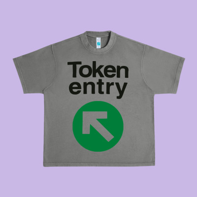 Token Entry Urban Heavy Tee Designed By Artisfamous