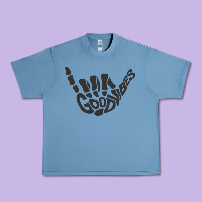Goodvibes Shaka Urban Heavy Tee Designed By Artisfamous