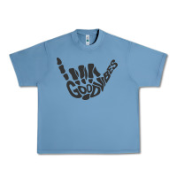 Pebble Blue goodvibes shaka Urban Heavy Tee - artisFamous