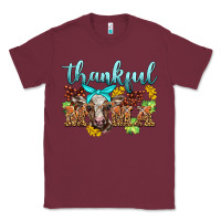 Burgundy thankful mama cow Classic Tee - BarkalooDesign