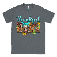 Charcoal Heather thankful mama cow Classic Tee - BarkalooDesign