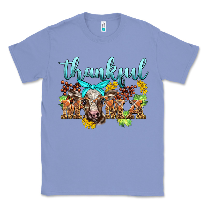 Thankful Mama Cow Classic Tee by BarkalooDesign | Teevron