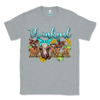 Heather Grey thankful mama cow Classic Tee - BarkalooDesign