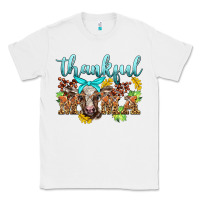 White thankful mama cow Classic Tee - BarkalooDesign