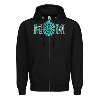 Black western mom Zipper Hoodie - RanaPortraitStore