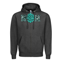 Charcoal Heather western mom Zipper Hoodie - RanaPortraitStore