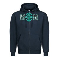 Navy western mom Zipper Hoodie - RanaPortraitStore