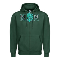 Sports Green western mom Zipper Hoodie - RanaPortraitStore