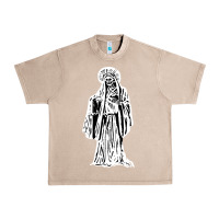 French Oak santa muerte blanca Urban Heavy Tee - artisFamous