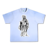 Grape Ice santa muerte blanca Urban Heavy Tee - artisFamous