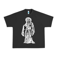 Pigment Black santa muerte blanca Urban Heavy Tee - artisFamous