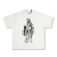 Pistachio santa muerte blanca Urban Heavy Tee - artisFamous