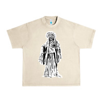 Sandshell santa muerte blanca Urban Heavy Tee - artisFamous