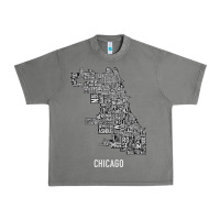 Tornado chicago typography neighborhood map Urban Heavy Tee - artisFamous