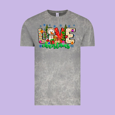 Love Christmas Vintage Tee Designed By Cowhidedigitalart