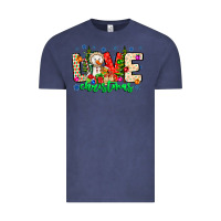 Vintage Denim love Christmas Vintage Tee - CowhideDigitalArt
