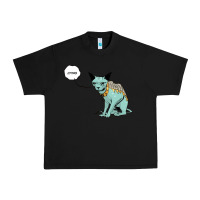 Black lying cat Urban Heavy Tee - artisFamous