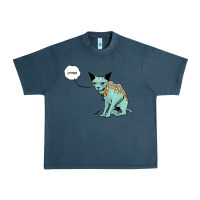 Midnight Navy lying cat Urban Heavy Tee - artisFamous