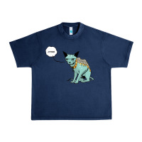 Navy lying cat Urban Heavy Tee - artisFamous