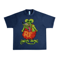 Navy classic rat fink Urban Heavy Tee - artisFamous