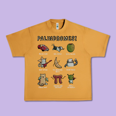 Palindromes! Urban Heavy Tee Designed By Artisfamous