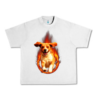 Lunar Rock Dog In Fire Urban Heavy Tee - artisFamous