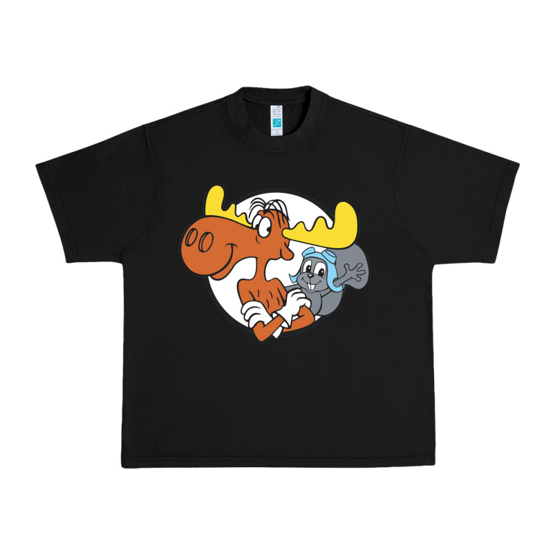 Vintage Rocky And Bullwinkle Urban Heavy Tee by artisFamous | Teevron