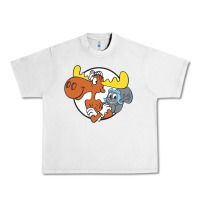 Lunar Rock Vintage Rocky And Bullwinkle Urban Heavy Tee - artisFamous