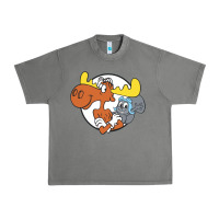Tornado Vintage Rocky And Bullwinkle Urban Heavy Tee - artisFamous