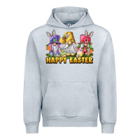 Heather Grey happy easter gnomies Urban Hoodie - chombo