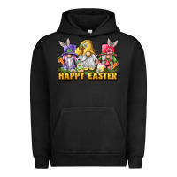Pigment Black happy easter gnomies Urban Hoodie - chombo