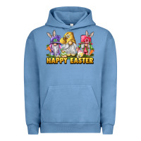 Pigment Pebble Blue happy easter gnomies Urban Hoodie - chombo
