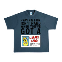 Midnight Navy arthur library card classic rachelrae09 Urban Heavy Tee - artisFamous