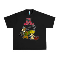 Black yogi bear & boo boo Urban Heavy Tee - artisFamous