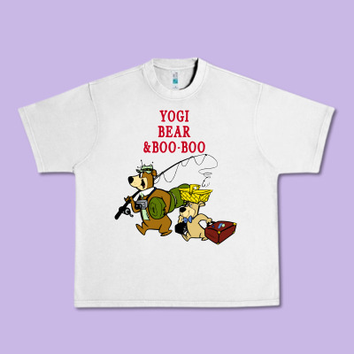 Yogi Bear & Boo Boo Urban Heavy Tee Designed By Artisfamous