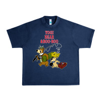 Navy yogi bear & boo boo Urban Heavy Tee - artisFamous