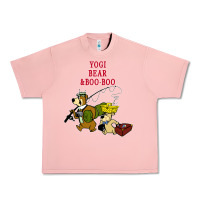 Salmon yogi bear & boo boo Urban Heavy Tee - artisFamous