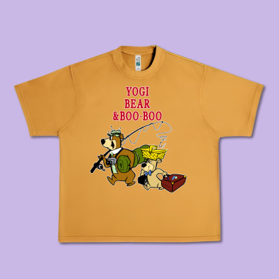 Yogi Bear & Boo Boo Urban Heavy Tee Designed By Artisfamous