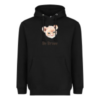 Black lion cute animals Heavyweight Hoodie - RanaPortraitStore
