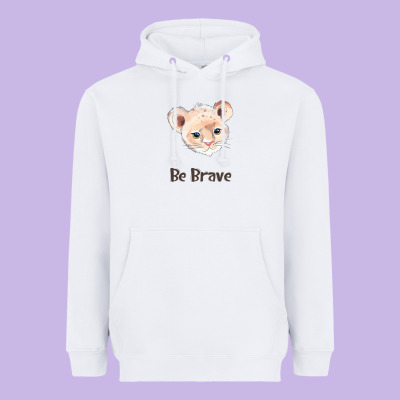 Lion Cute Animals Heavyweight Hoodie Designed By Ranaportraitstore