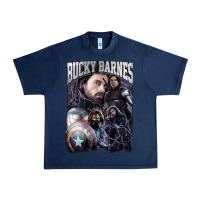 Navy bucky barnes a hero Urban Heavy Tee - artisFamous