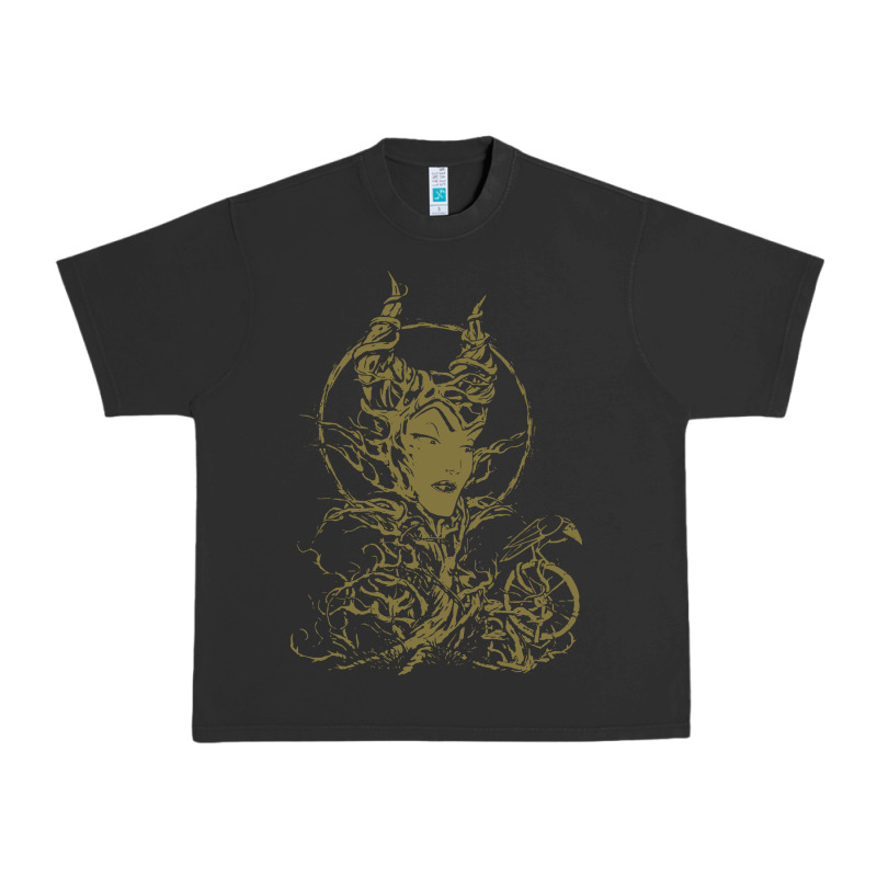 Sleeping Beauty Maleficent Crow Branchesy Urban Heavy Tee by artisFamous | Teevron