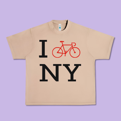 I Bike Ny Funny Bike Urban Heavy Tee Designed By Artisfamous