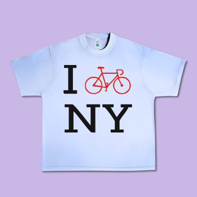 I Bike Ny Funny Bike Urban Heavy Tee Designed By Artisfamous